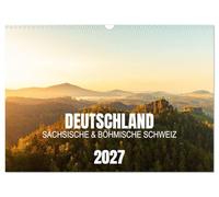 Deutschland - Sächsische und Böhmische Schweiz (Wandkalender 2027 DIN A3 quer), CALVENDO Monatskalender: Entdecke die Sächsische und Böhmische Schweiz mit Ortsangaben zum Nachwandern