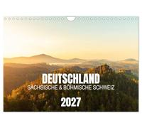 Deutschland - Sächsische und Böhmische Schweiz (Wandkalender 2027 DIN A4 quer), CALVENDO Monatskalender: Entdecke die Sächsische und Böhmische Schweiz mit Ortsangaben zum Nachwandern