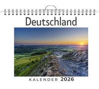 Deutschland: (Wandkalender 2026, Kalender DIN A4 quer, Monatskalender im Querformat mit Kalendarium, das perfekte Geschenk)