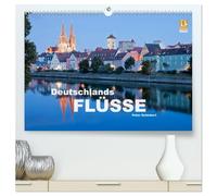 Deutschlands Flüsse (hochwertiger Premium Wandkalender 2026 DIN A2 quer), Kunstdruck in Hochglanz: Deutschlands Flüsse von Rhein und Ruhr bis zur Donau und der Elbe.