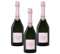 Deutz Rosé - Champagne - Lot de 3 bouteilles de 75 cl