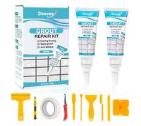 Deuvuo Mortier de réparation de joints étanche pour salle de bain, sol de cuisine, carrelage - Avec adhérence optimale - Renouvellement des lignes de joints - Gris