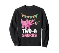 Deux-a Saurus Dinosaur Lover Cute Kiddo Triceratops Sweatshirt