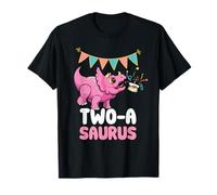 Deux-a Saurus Dinosaur Lover Cute Kiddo Triceratops T-Shirt