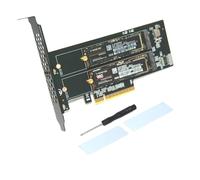 Deux adaptateurs NVME M PCIe Carte PCIE Split Card avec circuit imprimé industriel pour mises à niveau PC