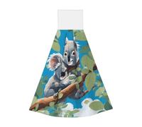 Deux adorables koalas à suspendre, serviette de cuisine en velours super absorbante, serviette de cuisine pour enfants et adultes