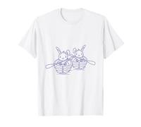 Deux adorables lapins en forme de bateau à rames T-Shirt