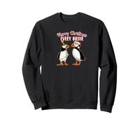Deux adorables macareux d'Islande dans l'esprit de Noël Sweatshirt