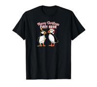 Deux adorables macareux d'Islande dans l'esprit de Noël T-Shirt Graphique avec Valeur