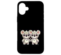 Deux Amis de Koala Mignons se Tenant la Main Coque pour iPhone 16 Plus