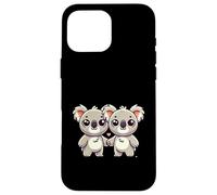 Deux Amis de Koala Mignons se Tenant la Main Coque pour iPhone 16 Pro Max