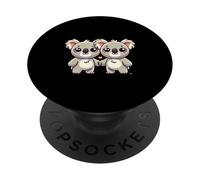 Deux Amis de Koala Mignons se Tenant la Main PopSockets PopGrip Adhésif