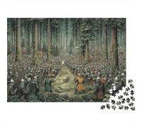 Deux armées s'affrontent dans Une forêt Dense | pour Adultes || 1000pcs (75x50cm) Puzzles Jeux ÉduChatifs Puzzles De Décoration Intérieure