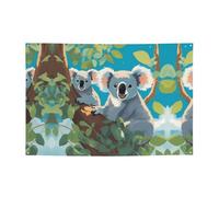 Deux bannières Happy Koalas de 119,4 x 180,3 cm, adaptées pour Halloween, Noël, les fêtes, les rassemblements et autres bannières de vacances