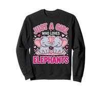 Deux bébés Mignons, Juste Une Fille Qui Aime Les éléphants Sweatshirt