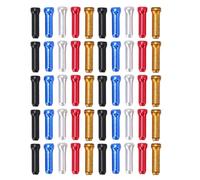 Deux bouchons de câbles de frein 50pcs | Ends tolérants de la force en alliage en aluminium | 5 couleurs pour les câbles de frein et de dérailleur/Entretien du cycle | Caps de