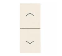 Deux boutons emboîtés Vimar Line 1P NO + 1P NO 10A chanvre - 30062.C