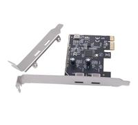 Deux cartes d'extension USB 3.2 Gen1 Type C PCIExpress ASM1042 Chipset Vitesse rapide 5 Gbps pour bureau Deux cartes d'extension USB C PCIe