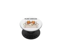 Deux Chats Plans annulés drôle canapé Assis thé Chaton Cadeau PopSockets PopGrip Adhésif
