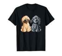 Deux chiens Briard I Berger De Brie I Chien cadeau T-Shirt