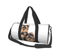 Deux Chiots Yorkshire Terrier, Sac de Voyage de Grande capacité, Sac à Main Rond, Sac de Voyage de Sport, fourre-Tout, Sac de Fitness