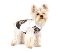 Deux Chiots Yorkshire Terrier,T-Shirt sans Manches en Coton pour Animaux de Compagnie, Gilet Respirant, Extensible et Doux,M