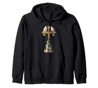 Deux colombes Croix Foi Mariage Amour Paix chrétien mémorial Sweat à Capuche