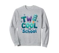 Deux Cool pour l'école Ice Pop Summer Learning Fun Sweatshirt, Unisexe pour Adultes, Gris Chiné, XXL