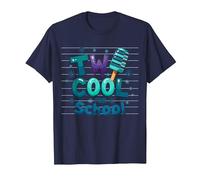 Deux Cool pour l'école Ice Pop Summer Learning Fun T-Shirt, Homme, Bleu Marine, XXL