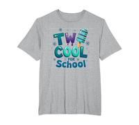 Deux Cool pour l'école Ice Pop Summer Learning Fun T-Shirt, Homme Grandes Tailles, Gris Chiné, 2X Tall