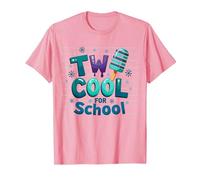 Deux Cool pour l'école Ice Pop Summer Learning Fun T-Shirt, Homme, Rose, S