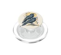 Deux Corbeaux Amoureux des Oiseaux célestes Lune Nature Corbeau PopSockets PopGrip pour MagSafe