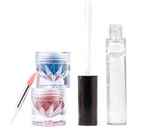 Deux Couleurs Set À Lèvres Scintillants Makeup Makeup Lipstick Lip Gloss Lipstick Powder Pour Lèvres Nails Art Two Couleurs Lips Léprèces Létranges Pour Les Femmes