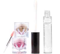 Deux Couleurs Set À Lèvres Scintillants Makeup Makeup Lipstick Lip Gloss Lipstick Powder Pour Lèvres Nails Art Two Couleurs Lips Léprèces Létranges Pour Les Femmes