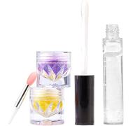Deux Couleurs Set À Lèvres Scintillants Makeup Makeup Lipstick Lip Gloss Lipstick Powder Pour Lèvres Nails Art Two Couleurs Lips Léprèces Létranges Pour Les Femmes