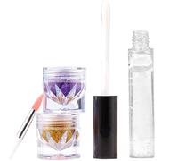Deux Couleurs Set À Lèvres Scintillants Makeup Makeup Lipstick Lip Gloss Lipstick Powder Pour Lèvres Nails Art Two Couleurs Lips Léprèces Létranges Pour Les Femmes