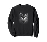 Deux Dragons Formant Un cœur Romantique Sweatshirt