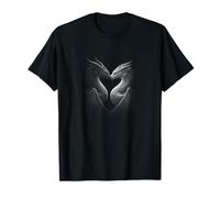 Deux Dragons Formant Un cœur Romantique T-Shirt