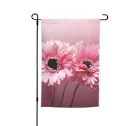 Deux drapeaux de jardin floraux roses 12x18 po, impression recto verso, drapeaux de jardin intérieurs et extérieurs, drapeau de vacances pour bannière extérieure, toile de fond photo pour la décoratio