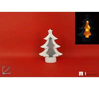 Deux Elles Arbre Céramique avec lumière Blanc, 30 cm