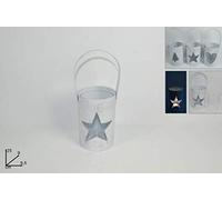 Deux Elles Seau Porte Bougie, métal, 25 cm, Multicolore