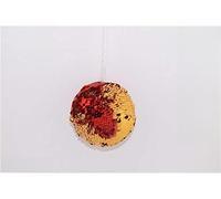 Deux Elles sphères, Or/Rouge, 10 cm, 3 pièces