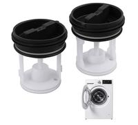 Deux ensembles de filtres compatibles Bauknecht, Whirlpool, filtre à brosse 481248058385, C00312342， Protection efficace de la pompe de vidange pour prolonger la durée de vie de la machine à laver