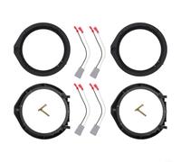 Deux ensembles de plaques d'adaptateur de haut-parleur de 16,5 cm avec faisceau de câblage pour Honda pour 2010-pour Odyssey 2013 pour 2011-pour 2013 et pour Civic pour 2006-pour 2017