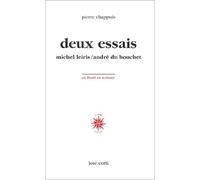 Deux essais Pierre Chappuis (Auteur)