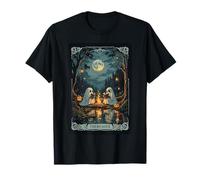 Deux fantômes lisant Le Tarot Classique The Reader Halloween Vibe T-Shirt