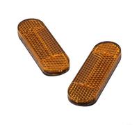 Deux feuilles réfléchissantes pour intégration avant sur le scooter Xiao 9 pour aider à détecter les faibles illusions (jaune)