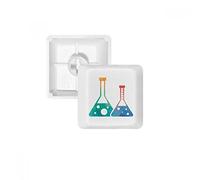 Deux flasques Coniques Motif Chimie PBT pour Clavier mécanique Blanc OEM sans Impression de marquage R1 Multicolore