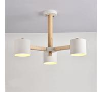 Deux fonctions de fonction à LED avec un abat-jour en fer blanc compatible avec le halmatorage moderne plafond monté de feux à manger en bois, monture à chasse d'eau en cristal