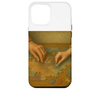 Deux générations travaillant Un Puzzle Illustration de Style Vintage Coque pour iPhone 12 Pro Max